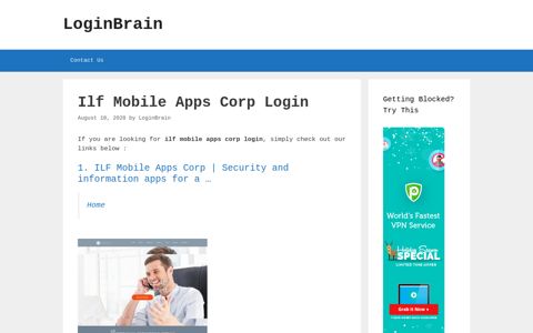 ilf mobile apps corp login - LoginBrain