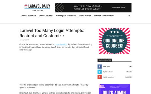 Laravel Too Many Login Attempts: Restrict and Customize ...