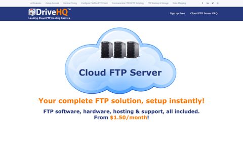 Cloud FTP Server hosting service: free FTP server, FTP client ...