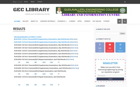 RESULTS - GEC LIBRARY