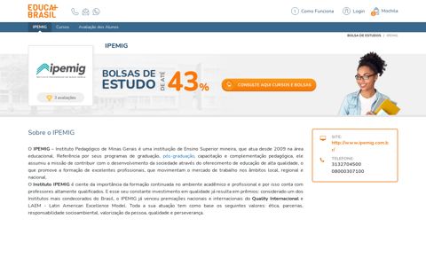 Bolsas de Estudo IPEMIG - Educa Mais Brasil