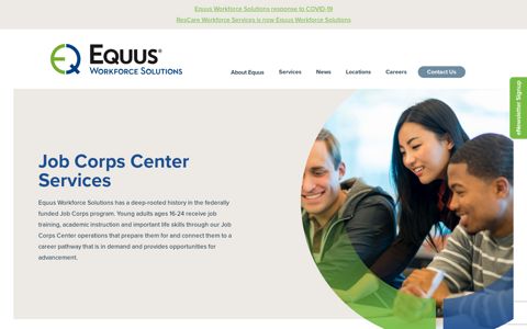 Equus Workforce Solutions Job Corps Center Services