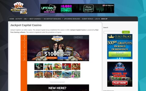 Jackpot Capital Casino 2020 | Review | No Deposit Bonus ...