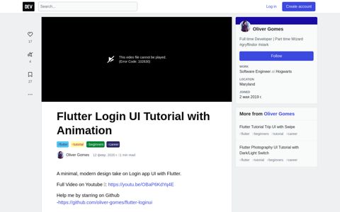 Flutter Login UI Tutorial with Animation - DEV
