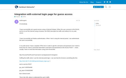 Integration with external login page for guess access - cnPilot ...