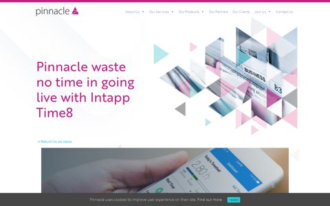 Pinnacle waste no time in going live with Intapp Time8 ...