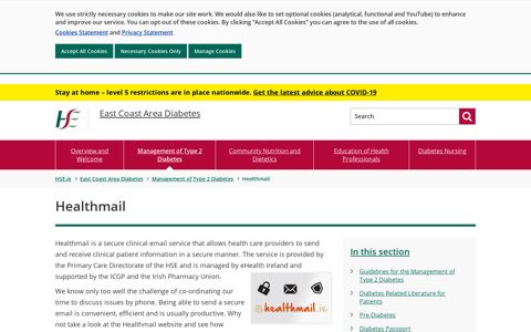 Healthmail, a secure clinical email service - HSE.ie