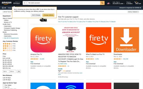 fire stick account - Amazon.com