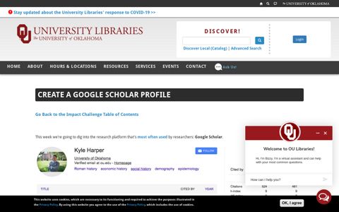 Create a Google Scholar Profile | University of Oklahoma ...