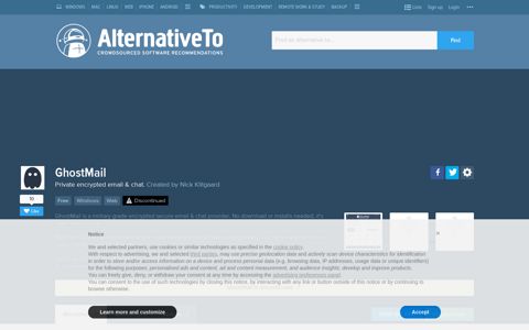 GhostMail Alternatives and Similar Software - AlternativeTo.net