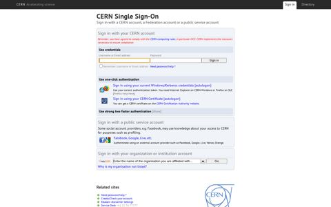 Login - CERN Indico