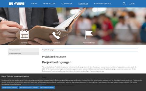 Projektbedingungen · Ingram Micro Germany