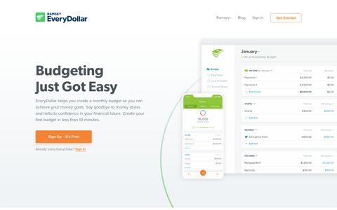 EveryDollar Budgeting App | EveryDollar.com