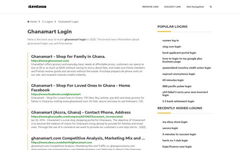Ghanamart Login ❤️ One Click Access - iLoveLogin