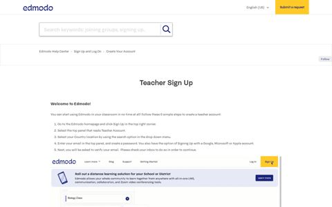 Teacher Sign Up – Edmodo Help Center