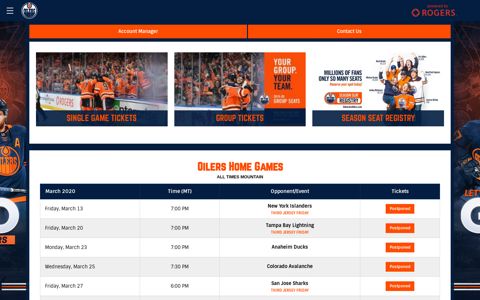 Oilers Tickets | Edmonton Oilers - NHL.com