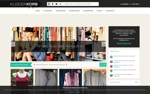 Kleiderkorb.de :: Kleidung verkaufen, tauschen, oder ...