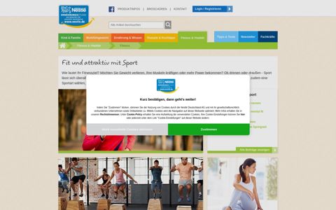 Fitness - Fit und attraktiv durch Sport | Nestlé Ernährungsstudio
