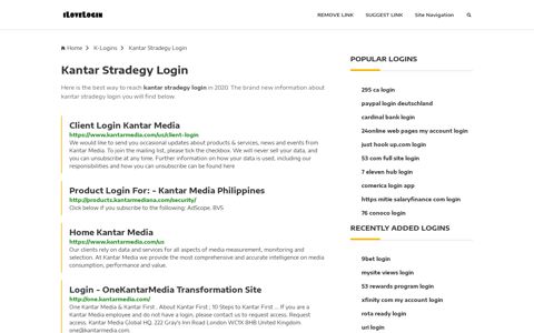 Kantar Stradegy Login ❤️ One Click Access - iLoveLogin