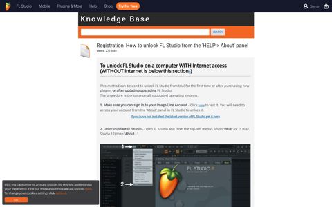 Registration: How to unlock FL Studio from the 'HELP > About ...