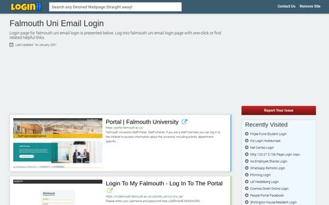Falmouth Uni Email Login - Loginii.com