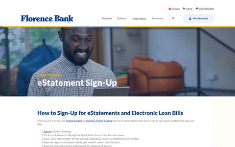 eStatement Sign-Up - Florence Bank