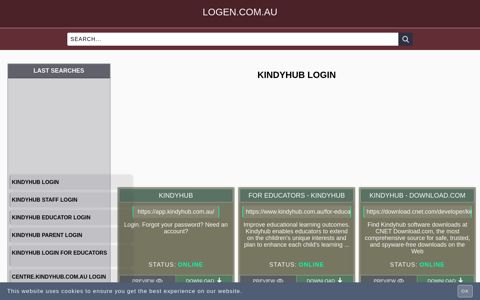 kindyhub login - Australian websites Login - logen