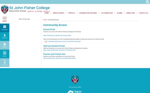 Community Access - St John Fisher College