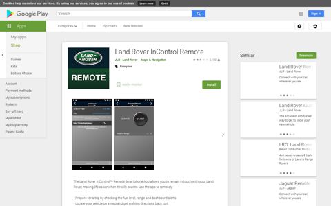 Land Rover InControl Remote - Apps on Google Play