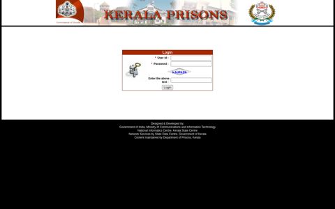 Prison - Login - Kerala Prisons