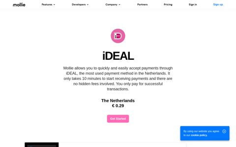 Accept iDEAL payments on your webshop quickly | Mollie