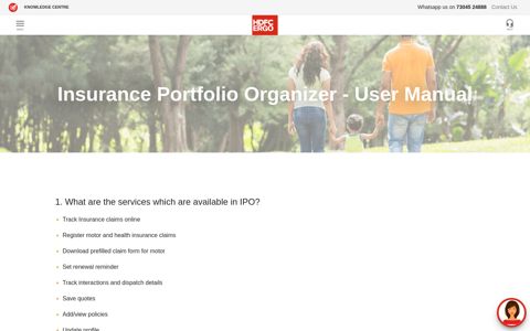 Insurance Portfolio Organizer - User Manual - HDFC ERGO