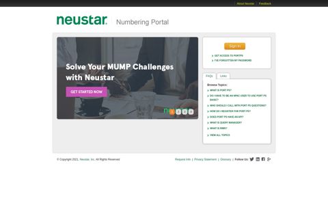 Numbering Portal | Neustar