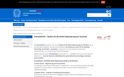 PrenotaOnline - System für die Online-Reservierung von ...
