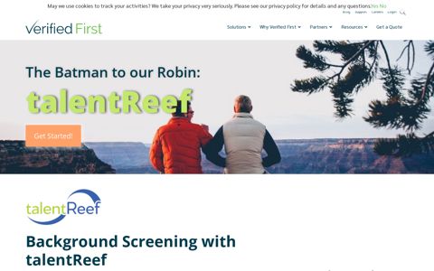 talentReef and Verified First Background Screening