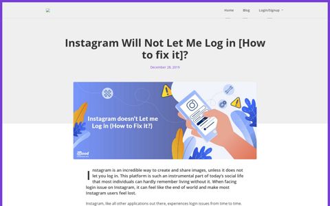 Instagram Will Not Let Me Log in [How to fix it]? | Instazood