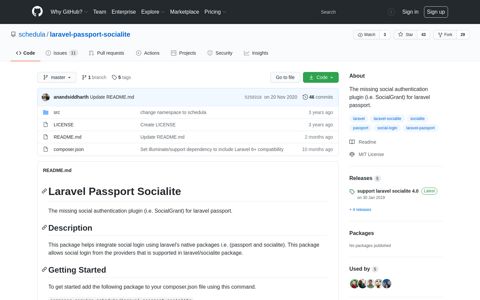 schedula/laravel-passport-socialite: The missing ... - GitHub