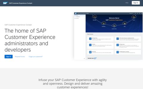 SAP Customer Experience Cockpit