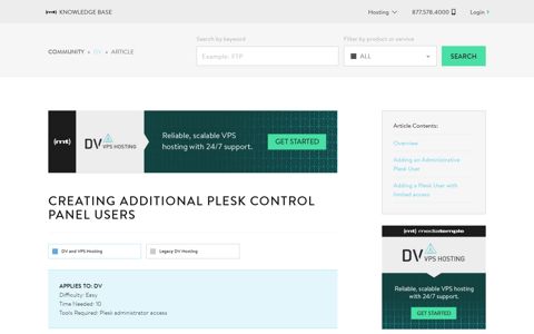 Creating additional Plesk Control Panel users | Media Temple ...