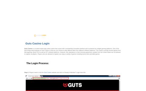Guts Casino Login | casinologin