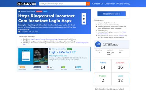 Https Ringcentral Incontact Com Incontact Login Aspx