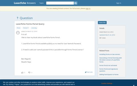 Laserfiche Forms Portal Query - Laserfiche Answers