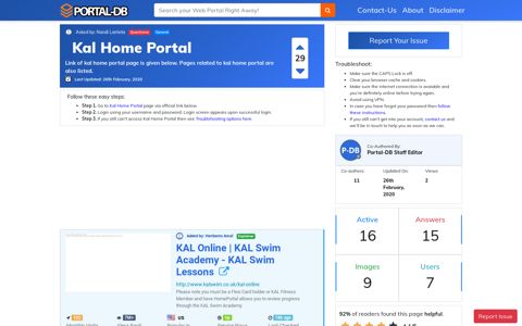 Kal Home Portal