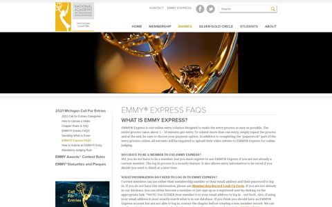 EMMY® Express FAQS | NATAS Michigan
