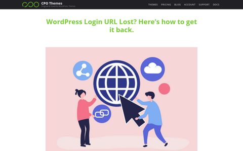 WordPress login url lost? See how to get it back - CPOThemes