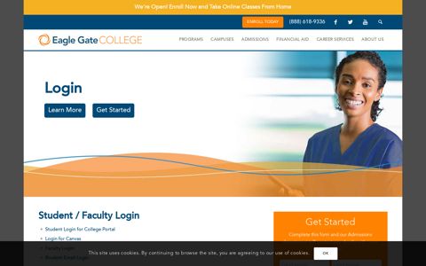 Login - Eagle Gate College