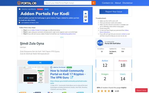 Addon Portals For Kodi - Portal-DB.live