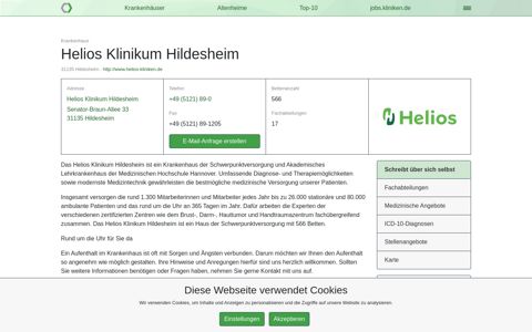 Krankenhaus Helios Klinikum Hildesheim - Kliniken.de