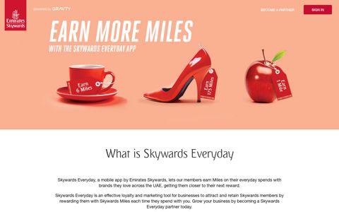 Skywards Everyday – Partner Portal