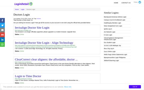 Doctors Login Invisalign Doctor Site Login - http://www.learn ...